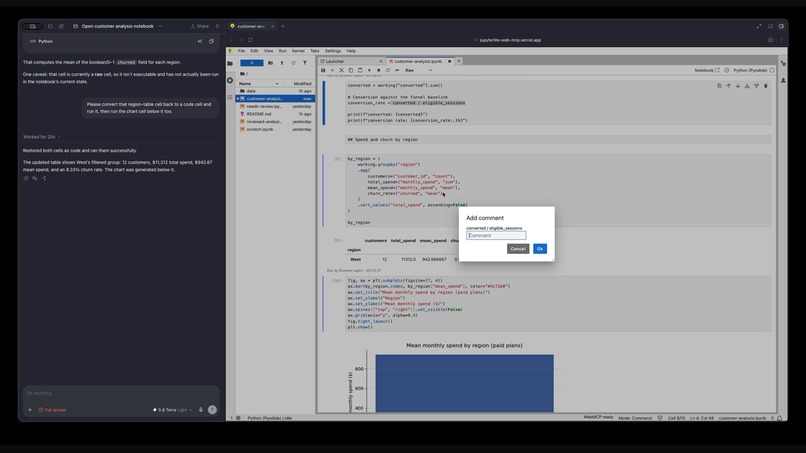 JupyterLite WebMCP – screenshot 3
