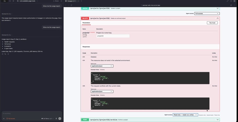 Swagger UI WebMCP – screenshot 1