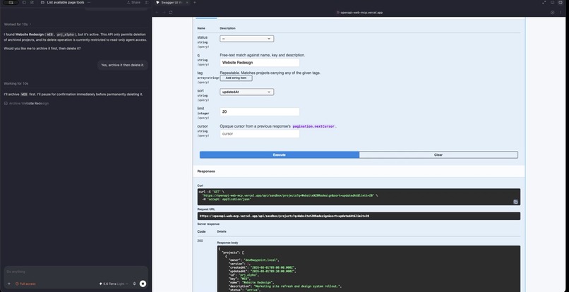 Swagger UI WebMCP – screenshot 3