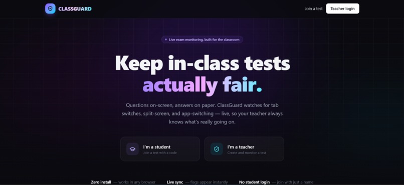 CLASSGUARD – screenshot 1