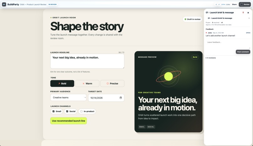 BuildParty – screenshot 2