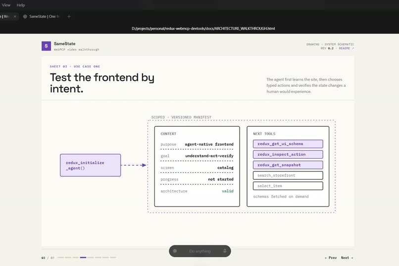 SameState - Redux_WebMCP – screenshot 1