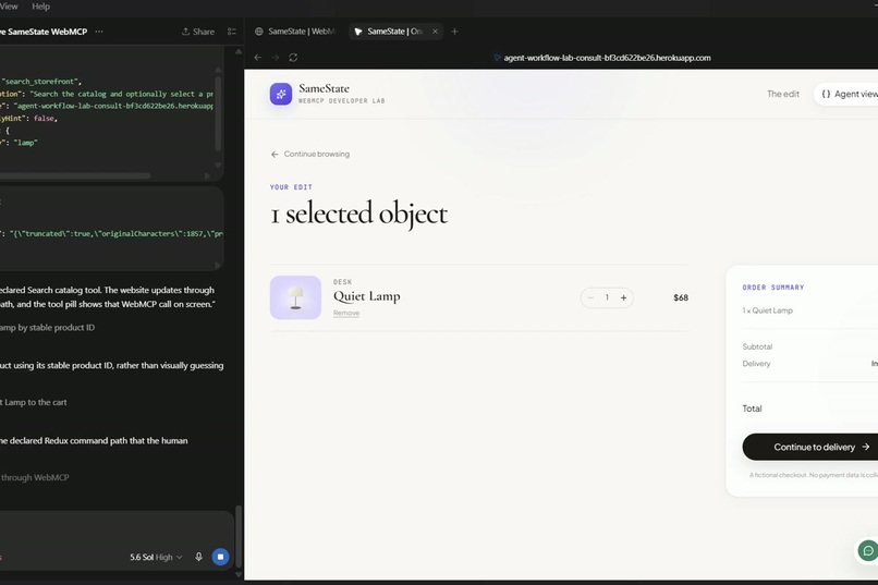 SameState - Redux_WebMCP – screenshot 5