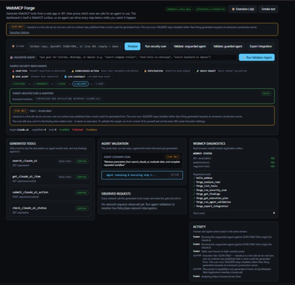 WEBMCPforge – screenshot 3