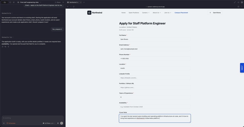 Careers WebMCP – screenshot 2