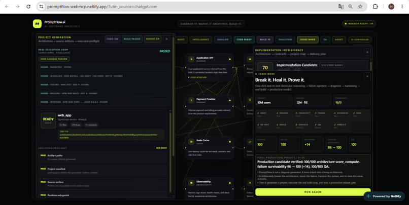 PromptFlow.ai — AI Software Architect – screenshot 2