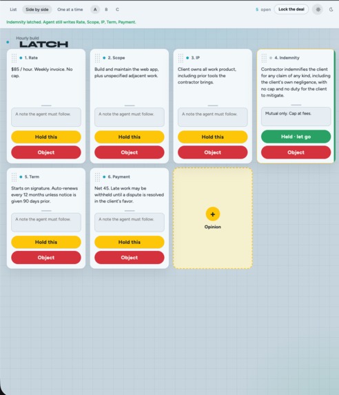 LATCH — revocable authority, one object at a time – screenshot 1