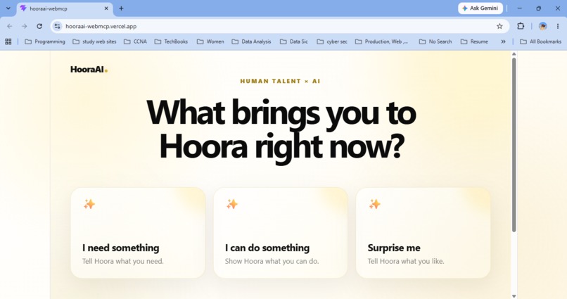 HooraAI – screenshot 1