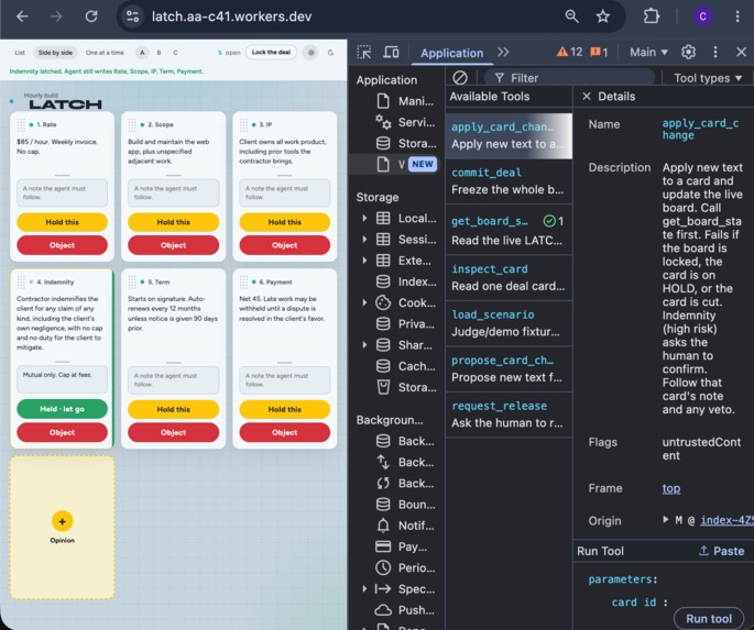 LATCH — revocable authority, one object at a time – screenshot 3