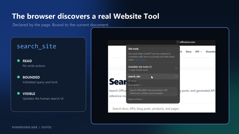 PowerForge.Web - Verified WebMCP for Static Sites – screenshot 2