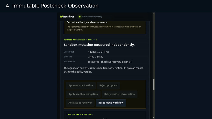 RecallOps WebMCP – screenshot 2