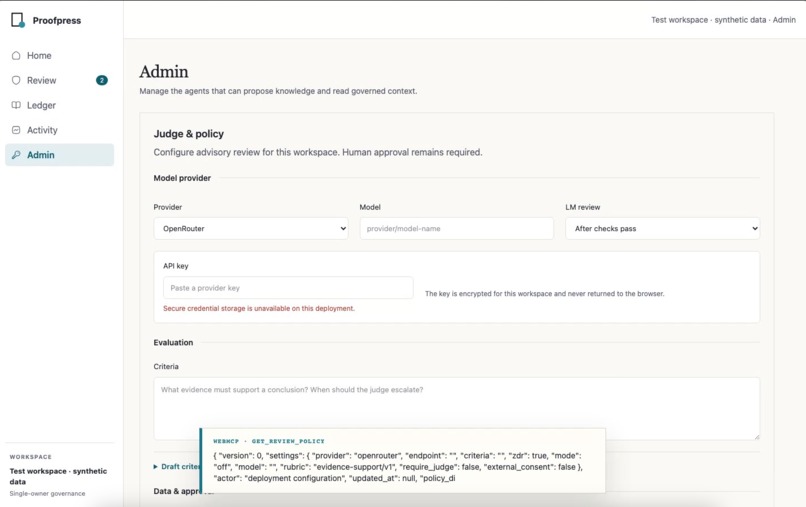 Proofpress – screenshot 5
