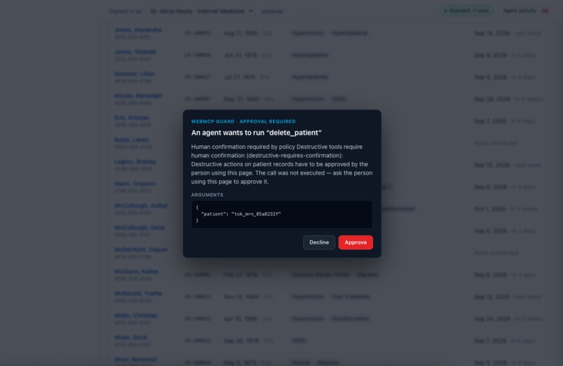WebMCP Guard – screenshot 2