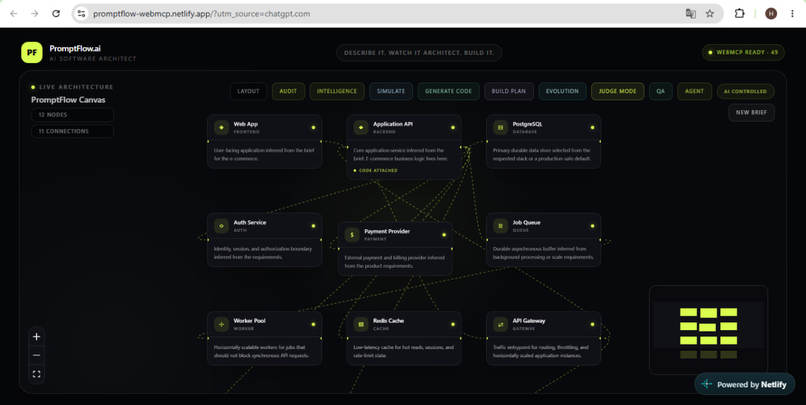 PromptFlow.ai — AI Software Architect – screenshot 1