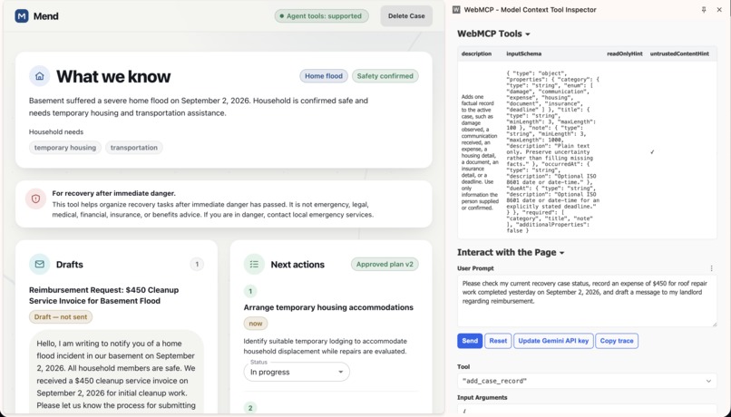Mend - a local-first recovery workspace – screenshot 3