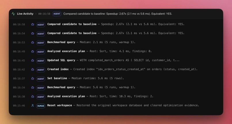 TuneQL – screenshot 4