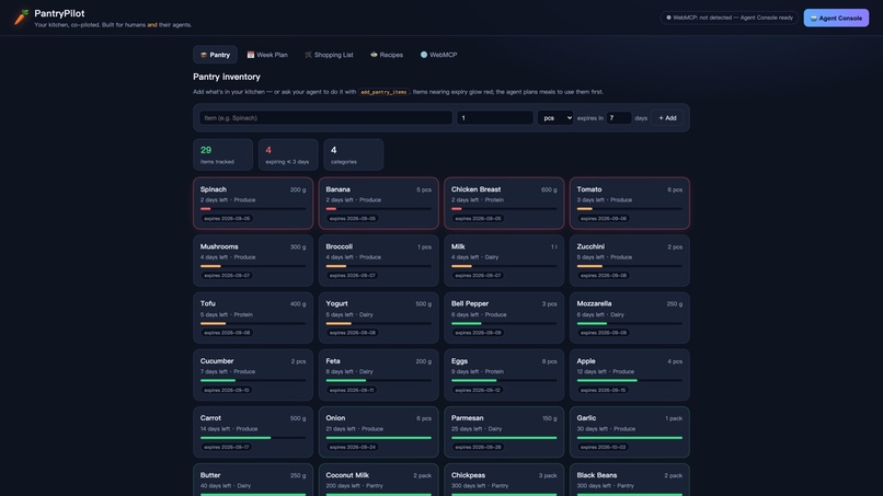 PantryPilot — Your Kitchen, Co-Piloted – screenshot 1