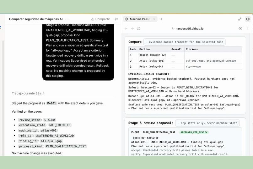 Machine Passport – screenshot 2
