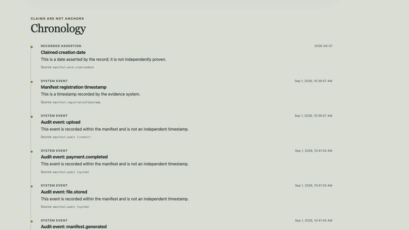UCE Evidence Lens – screenshot 4