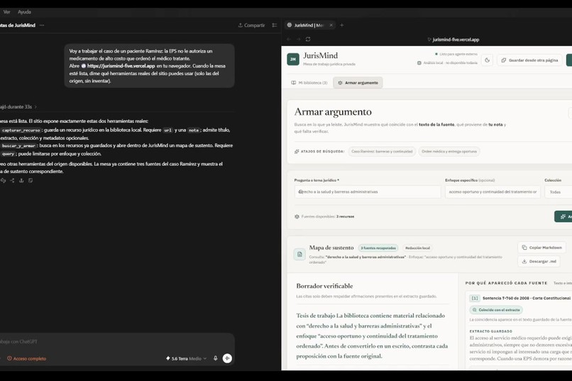 JurisMind — Private legal desk – screenshot 1
