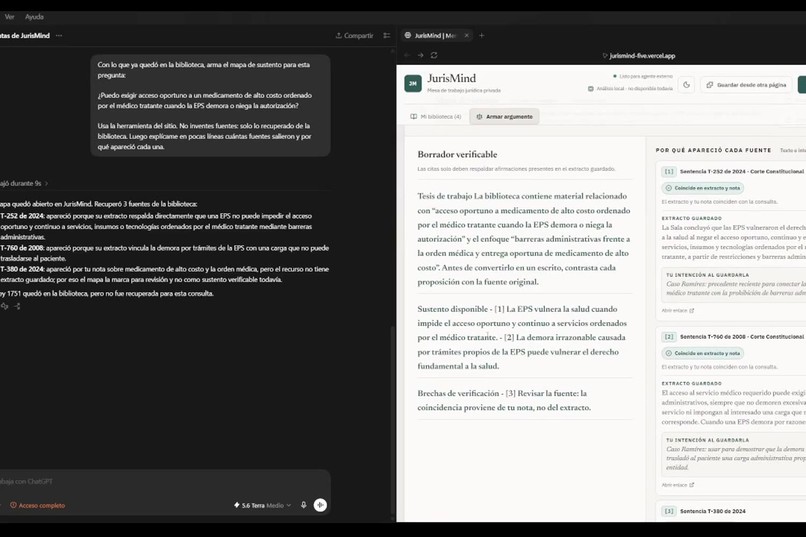 JurisMind — Private legal desk – screenshot 2