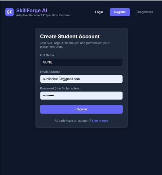SkillForge AI – screenshot 1