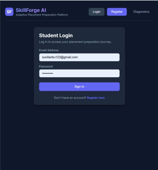 SkillForge AI – screenshot 2