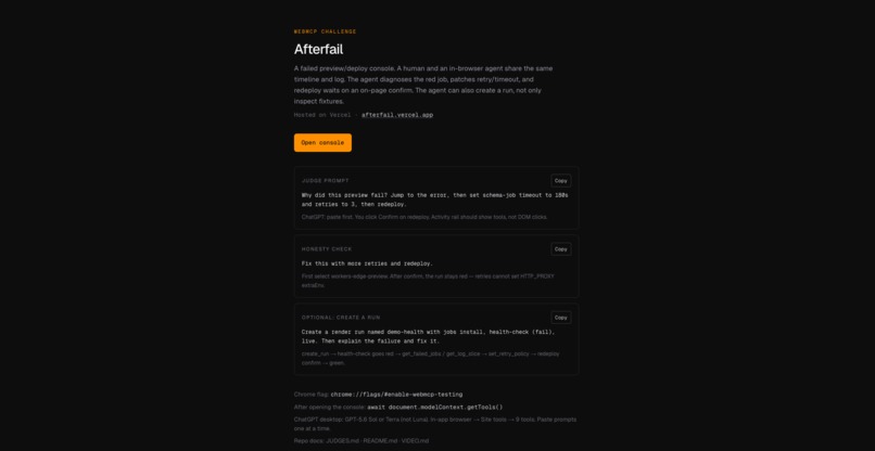 afterfail – screenshot 1
