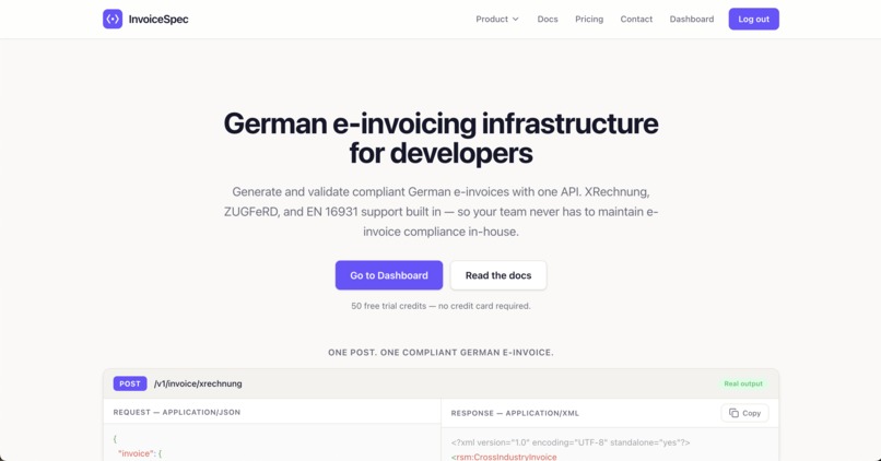 InvoiceSpec – screenshot 1