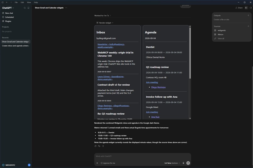 WIDGENTIC – screenshot 4