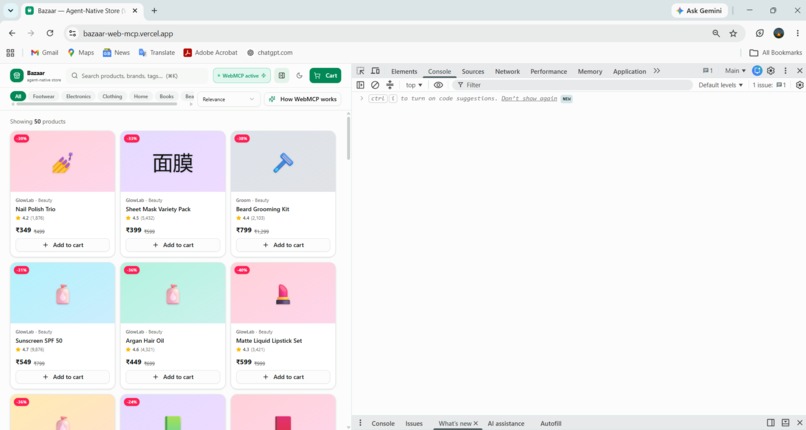 Bazaar — Agent-Native Store – screenshot 4