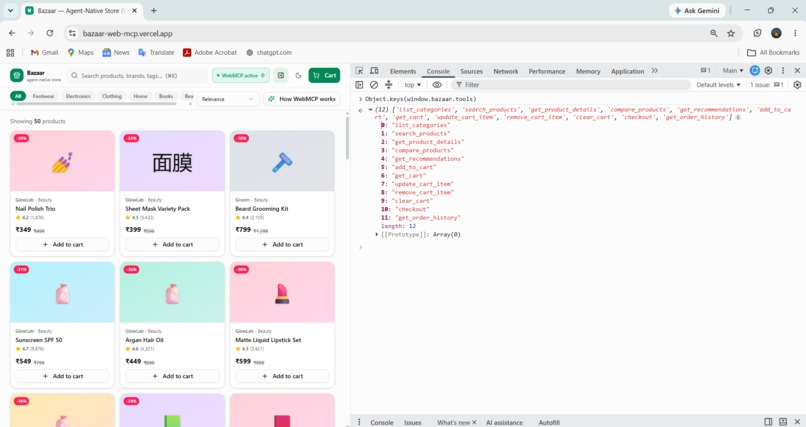 Bazaar — Agent-Native Store – screenshot 5