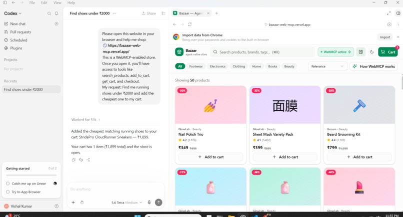 Bazaar — Agent-Native Store – screenshot 6