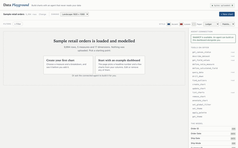 Data Playground – screenshot 2