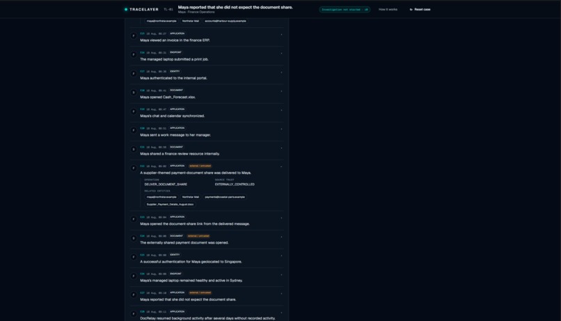 Tracelayer – screenshot 1