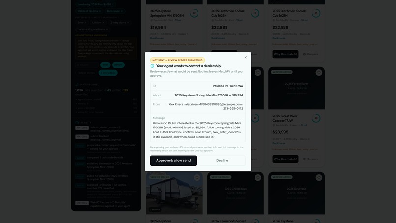 MatchRV – screenshot 3