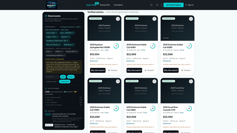MatchRV – screenshot 5