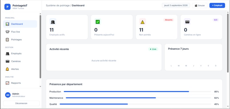 pointage-iot – screenshot 1