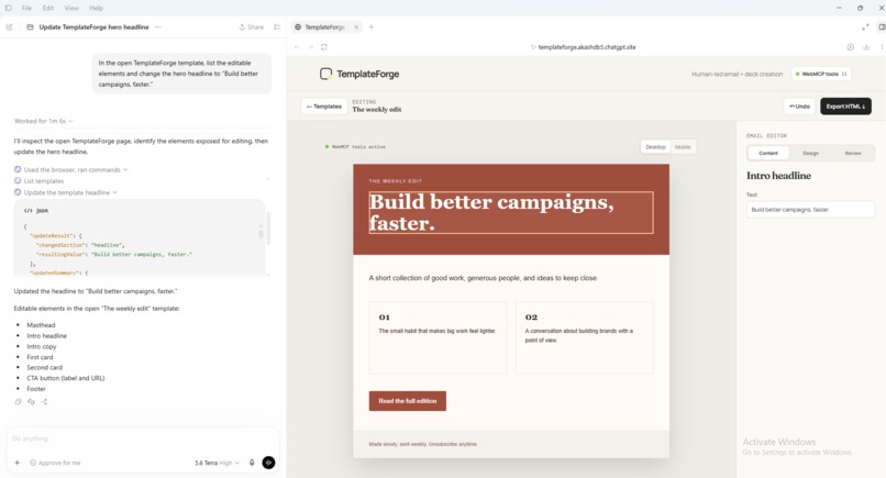 TemplateForge – screenshot 2