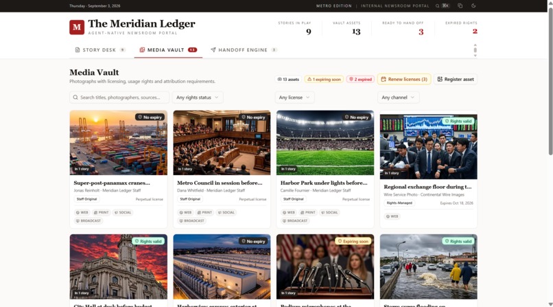 Agent-Native Newsroom Portal – screenshot 2