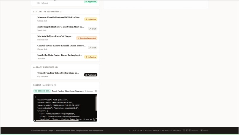 Agent-Native Newsroom Portal – screenshot 5