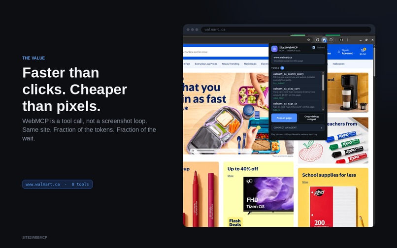 Site2WebMCP – screenshot 1