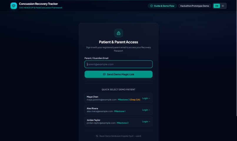 Concussion Recovery Clearance Tracker – screenshot 3