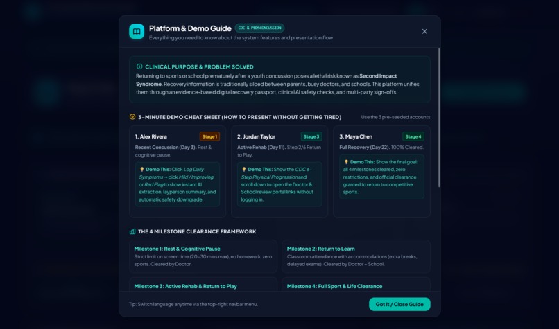 Concussion Recovery Clearance Tracker – screenshot 8