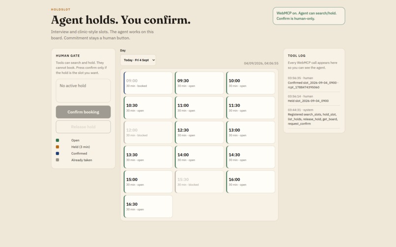 HoldSlot – screenshot 1