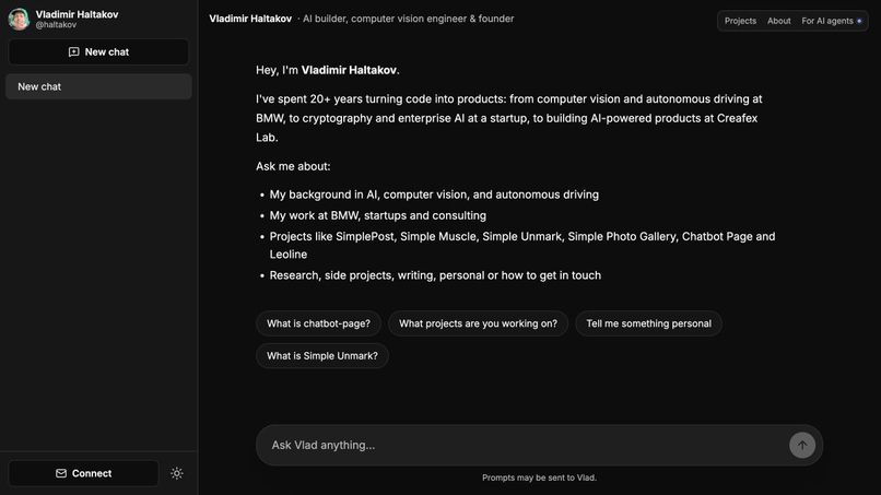 Vlad's Personal Website – screenshot 1