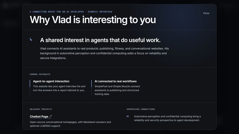 Vlad's Personal Website – screenshot 2