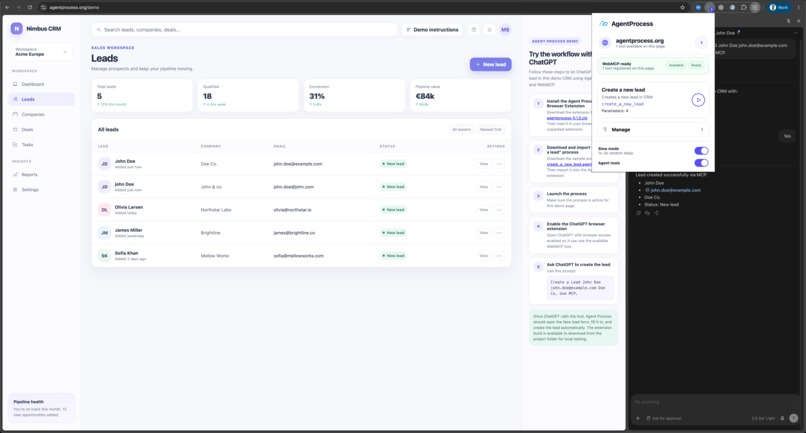 Agent Process – screenshot 1
