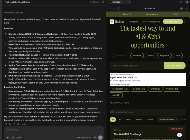 Hacklist – screenshot 2