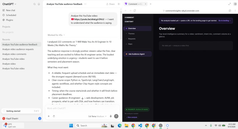 CommentIntelligence – screenshot 2